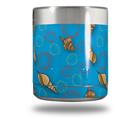 Skin Decal Wrap for Yeti Rambler Lowball - Sea Shells 02 Blue Medium