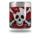 Skin Decal Wrap for Yeti Rambler Lowball - Emo Skull Bones