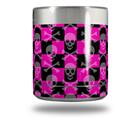 Skin Decal Wrap for Yeti Rambler Lowball - Skull and Crossbones Checkerboard