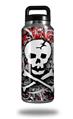 WraptorSkinz Skin Decal Wrap for Yeti Rambler Bottle 36oz Skull Splatter  (YETI NOT INCLUDED)