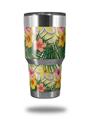 WraptorSkinz Skin Wrap compatible with RTIC 30oz ORIGINAL 2017 AND OLDER Tumblers Beach Flowers 02 Yellow Sunshine (TUMBLER NOT INCLUDED)