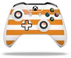 WraptorSkinz Decal Skin Wrap Set works with 2016 and newer XBOX One S / X Controller Psycho Stripes Orange and White (CONTROLLER NOT INCLUDED)