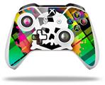 WraptorSkinz Decal Skin Wrap Set works with 2016 and newer XBOX One S / X Controller Rainbow Plaid Skull (CONTROLLER NOT INCLUDED)