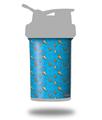 Decal Style Skin Wrap works with Blender Bottle 22oz ProStak Sea Shells 02 Blue Medium (BOTTLE NOT INCLUDED)