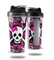 Decal Style Skin Wrap works with Blender Bottle 28oz Splatter Girly Skull (BOTTLE NOT INCLUDED)