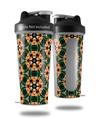 Decal Style Skin Wrap works with Blender Bottle 28oz Floral Pattern Orange (BOTTLE NOT INCLUDED)