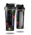 Decal Style Skin Wrap works with Blender Bottle 28oz Kearas Flowers on Black (BOTTLE NOT INCLUDED)