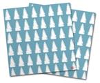 WraptorSkinz Vinyl Craft Cutter Designer 12x12 Sheets Winter Trees Blue - 2 Pack