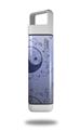 Skin Decal Wrap for Clean Bottle Square Titan Plastic 25oz Feminine Yin Yang Blue (BOTTLE NOT INCLUDED)