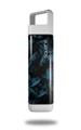 Skin Decal Wrap for Clean Bottle Square Titan Plastic 25oz Skulls Confetti Blue (BOTTLE NOT INCLUDED)