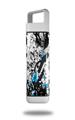 Skin Decal Wrap for Clean Bottle Square Titan Plastic 25oz Baja 0018 Blue Medium (BOTTLE NOT INCLUDED)