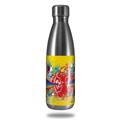 Skin Decal Wrap for RTIC Water Bottle 17oz Rainbow Music (BOTTLE NOT INCLUDED)