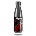 Skin Decal Wrap for RTIC Water Bottle 17oz Baja 0003 Red Dark (BOTTLE NOT INCLUDED)
