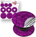 Decal Style Vinyl Skin Wrap 3 Pack for PopSockets Pink Skull Bones (POPSOCKET NOT INCLUDED)