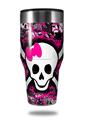 Skin Decal Wrap for Walmart Ozark Trail Tumblers 40oz Splatter Girly Skull (TUMBLER NOT INCLUDED) by WraptorSkinz