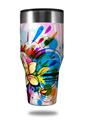 Skin Decal Wrap for Walmart Ozark Trail Tumblers 40oz Floral Splash (TUMBLER NOT INCLUDED) by WraptorSkinz