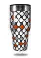 Skin Decal Wrap for Walmart Ozark Trail Tumblers 40oz Locknodes 05 Burnt Orange (TUMBLER NOT INCLUDED) by WraptorSkinz