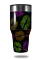 Skin Decal Wrap for Walmart Ozark Trail Tumblers 40oz Rainbow Lips Black (TUMBLER NOT INCLUDED) by WraptorSkinz