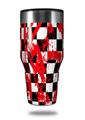 Skin Decal Wrap for Walmart Ozark Trail Tumblers 40oz Checkerboard Splatter (TUMBLER NOT INCLUDED) by WraptorSkinz