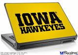 Laptop Skin (Large) - Iowa Hawkeyes 01 Black on Gold