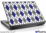 Laptop Skin (Large) - Argyle Blue and Gray