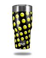 Skin Decal Wrap for K2 Element Tumbler 30oz - Smileys on Black (TUMBLER NOT INCLUDED) by WraptorSkinz