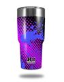 Skin Decal Wrap for K2 Element Tumbler 30oz - Halftone Splatter Blue Hot Pink (TUMBLER NOT INCLUDED) by WraptorSkinz