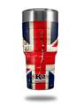 Skin Decal Wrap for K2 Element Tumbler 30oz - Painted Faded and Cracked Union Jack British Flag (TUMBLER NOT INCLUDED) by WraptorSkinz