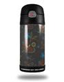 Skin Decal Wrap for Thermos Funtainer 12oz Bottle Flowers Pattern 07 (BOTTLE NOT INCLUDED) by WraptorSkinz