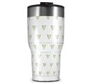 WraptorSkinz Skin Wrap compatible with 2017 and newer RTIC Tumblers 30oz Hearts Green (TUMBLER NOT INCLUDED)