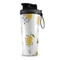 Skin Wrap Decal for IceShaker 2nd Gen 26oz Lemon Black and White (SHAKER NOT INCLUDED)