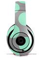 WraptorSkinz Skin Decal Wrap compatible with Beats Studio 2 and 3 Wired and Wireless Headphones Kearas Polka Dots Mint And Gray Skin Only (HEADPHONES NOT INCLUDED)