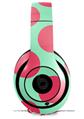 WraptorSkinz Skin Decal Wrap compatible with Beats Studio 2 and 3 Wired and Wireless Headphones Kearas Polka Dots Pink And Blue Skin Only (HEADPHONES NOT INCLUDED)