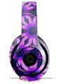 WraptorSkinz Skin Decal Wrap compatible with Beats Studio 2 and 3 Wired and Wireless Headphones Daisies Purple Skin Only (HEADPHONES NOT INCLUDED)