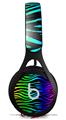 WraptorSkinz Skin Decal Wrap compatible with Beats EP Headphones Rainbow Zebra Skin Only HEADPHONES NOT INCLUDED