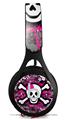 WraptorSkinz Skin Decal Wrap compatible with Beats EP Headphones Splatter Girly Skull Skin Only HEADPHONES NOT INCLUDED