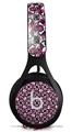 WraptorSkinz Skin Decal Wrap compatible with Beats EP Headphones Splatter Girly Skull Pink Skin Only HEADPHONES NOT INCLUDED