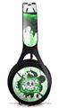 WraptorSkinz Skin Decal Wrap compatible with Beats EP Headphones Cartoon Skull Green Skin Only HEADPHONES NOT INCLUDED