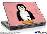 Laptop Skin (Medium) - Penguins on Pink