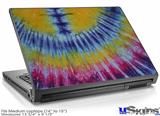 Laptop Skin (Medium) - Tie Dye Red and Yellow Stripes