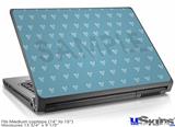 Laptop Skin (Medium) - Hearts Blue On White