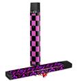 Skin Decal Wrap 2 Pack for Juul Vapes Checkers Pink JUUL NOT INCLUDED