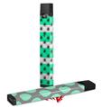 Skin Decal Wrap 2 Pack for Juul Vapes Kearas Daisies Stripe SeaFoam JUUL NOT INCLUDED