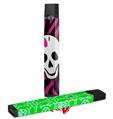 Skin Decal Wrap 2 Pack for Juul Vapes Pink Zebra Skull JUUL NOT INCLUDED