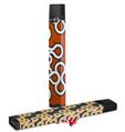 Skin Decal Wrap 2 Pack for Juul Vapes Locknodes 03 Burnt Orange JUUL NOT INCLUDED