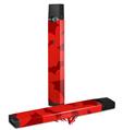 Skin Decal Wrap 2 Pack for Juul Vapes Deathrock Bats Red JUUL NOT INCLUDED