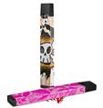 Skin Decal Wrap 2 Pack for Juul Vapes Cartoon Skull Orange JUUL NOT INCLUDED