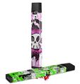 Skin Decal Wrap 2 Pack for Juul Vapes Cartoon Skull Pink JUUL NOT INCLUDED