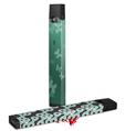 Skin Decal Wrap 2 Pack for Juul Vapes Bokeh Butterflies Seafoam Green JUUL NOT INCLUDED