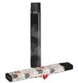 Skin Decal Wrap 2 Pack for Juul Vapes Bokeh Hearts Grey JUUL NOT INCLUDED